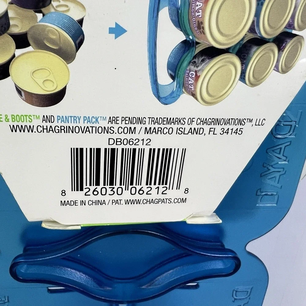 Duke N Boots‎ Pantry Pack Pet Food Organizer Holds 12 3oz Cans Blue
